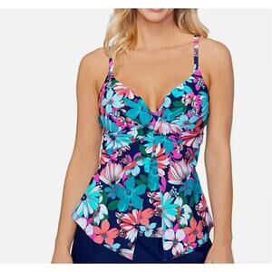 Island Escape Blue Bikini - Adjustable Straps Ruched Design